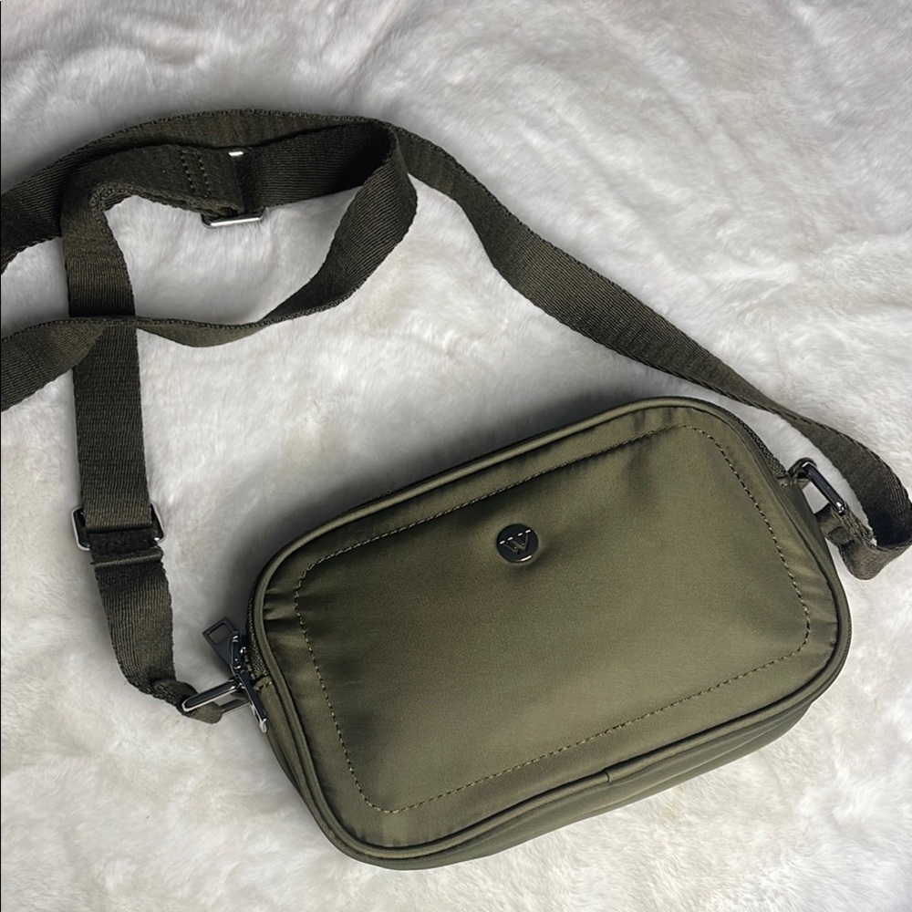 West Bronco- Nylon Olive Green Crossbody Bag